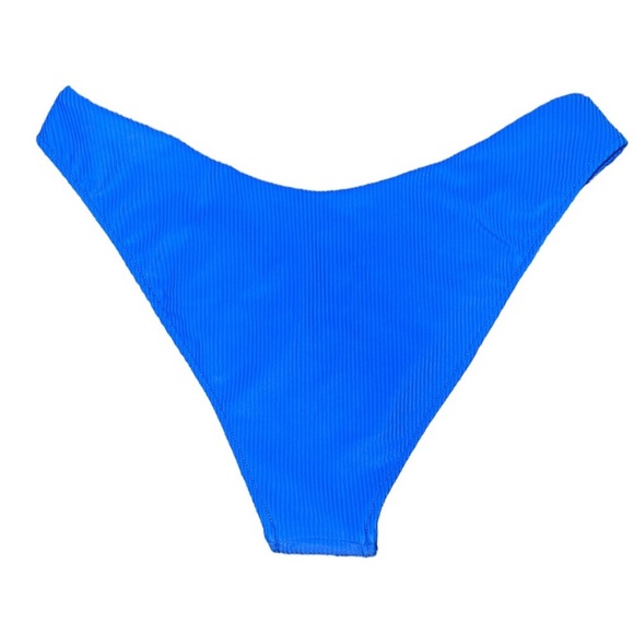 NWT Swimsuits For All Ribbed Electric Blue Bikini Swim Set (size S) - Picture 13 of 13